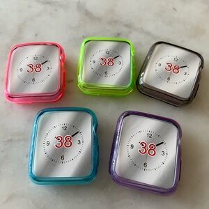 New- Set of 5 Apple Watch 38mm bumper cases
